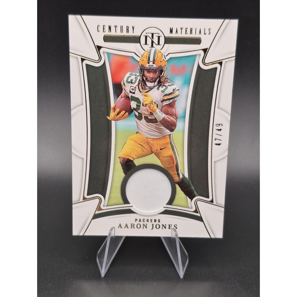 2022 National Treasures Aaron Jones #CEN-AJO Century Materials Gold /49‎ Packers